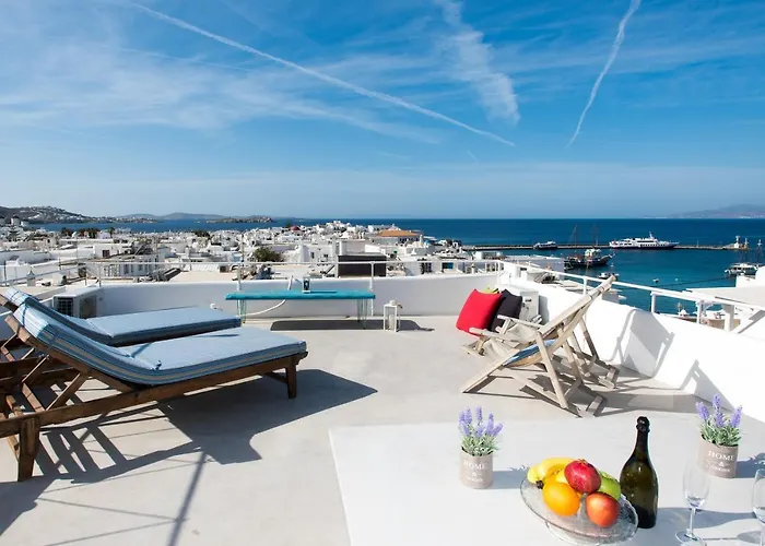 Mykonos Panorama With Private Terrace & Sea View Mykonos Town