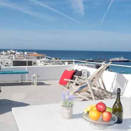 Casa de Férias Mykonos Panorama With Private Terrace & Sea View Mykonos Town